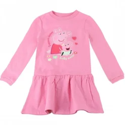 Niños Cerdá Kids Disney Para Niñas|Ropa Y Téxtil: Cosas Que Ponerse Para Niños ^Vestido French Terry Peppa Pig para Niñas 3-6 Años