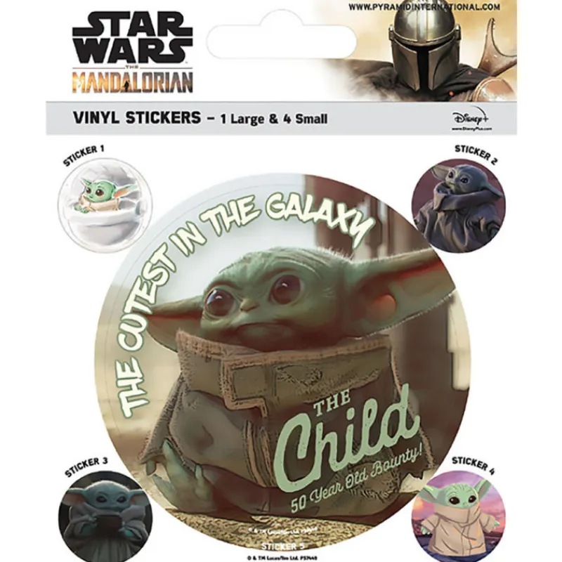 Pyramid International Papelería Star Wars^Vinly Stickers The Mandalorian (El Niño) - Star Wars -