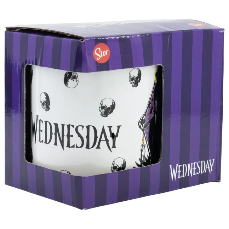New Wednesday Taza Nevermore 325 ml Licencia Oficial Miércoles Addams