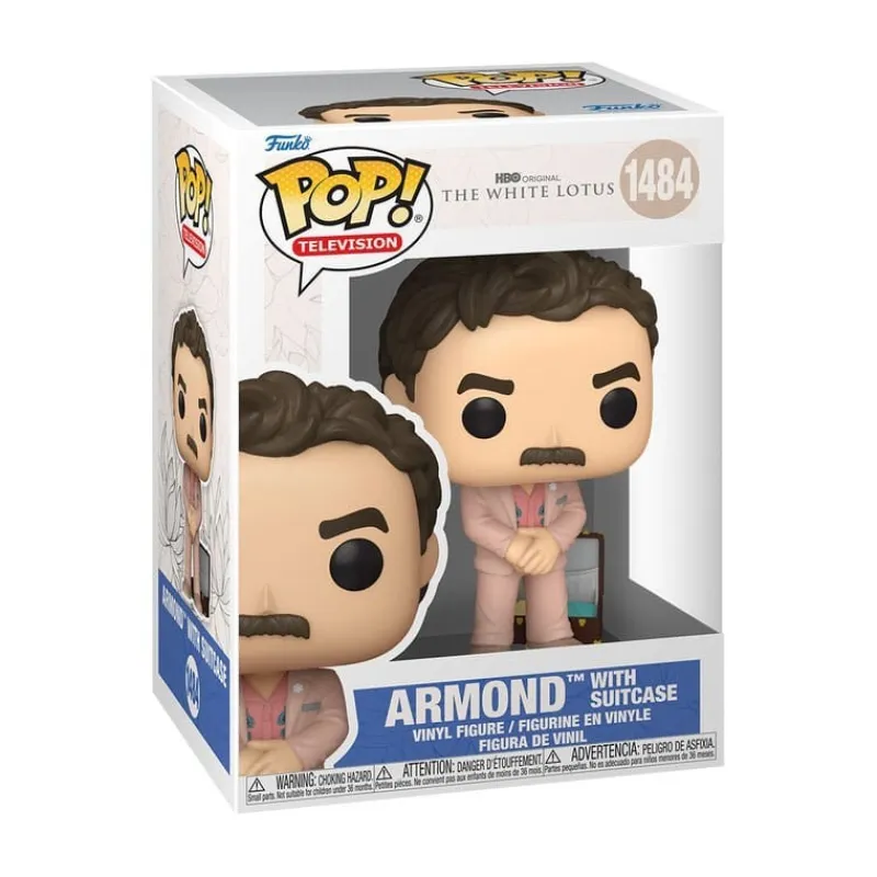 Hot White Lotus POP! TV Figura de Vinilo Armond con Maleta 9 cm Regalos De Otras Series