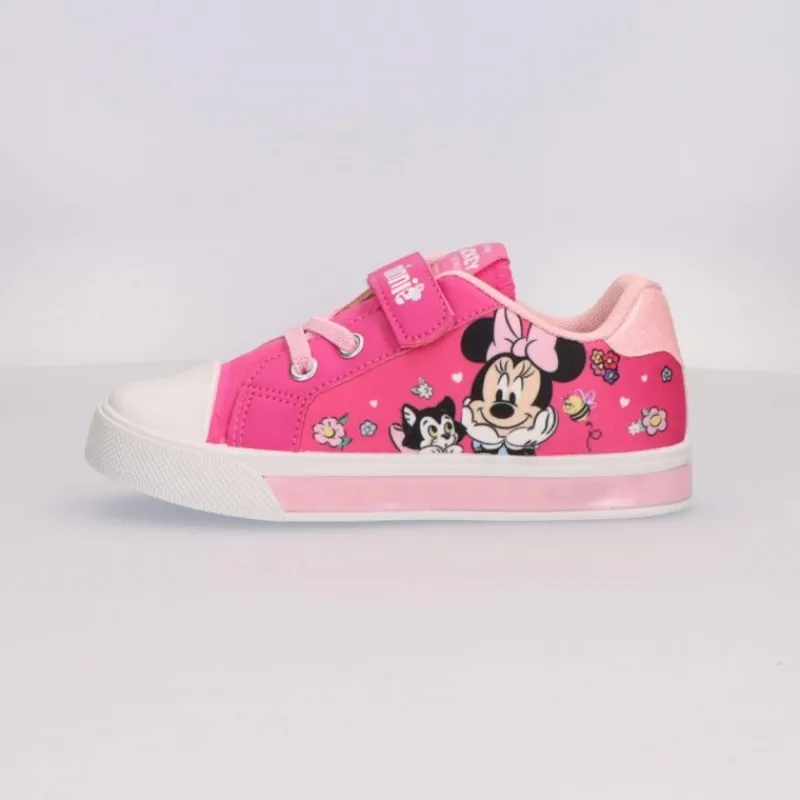 Cerdá Kids Disney Para Niñas|Calzado Kids^Zapatilla Loneta Minnie con Luces y Suela PVC