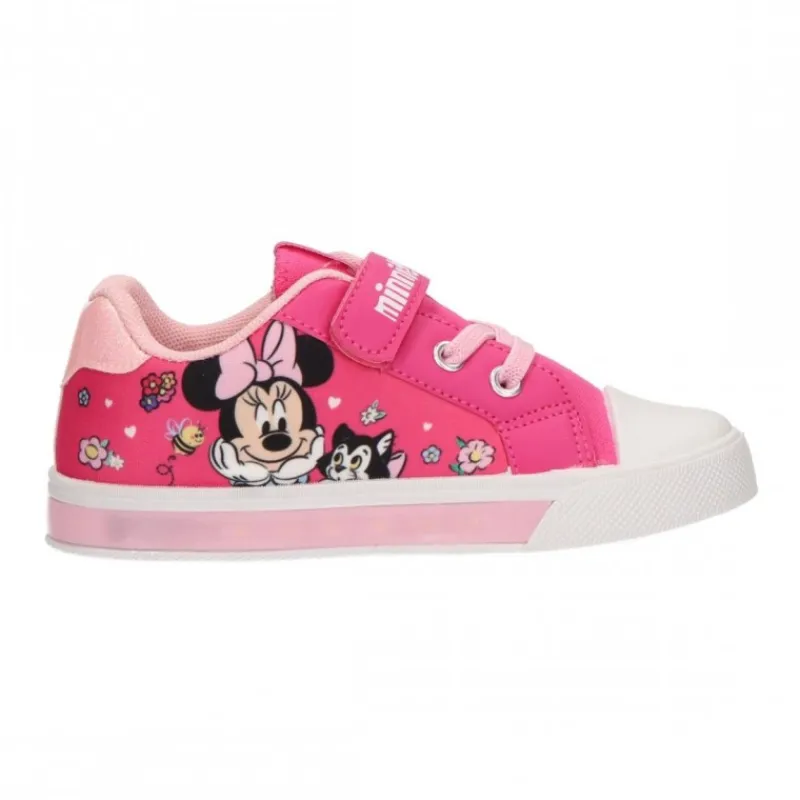 Cerdá Kids Disney Para Niñas|Calzado Kids^Zapatilla Loneta Minnie con Luces y Suela PVC