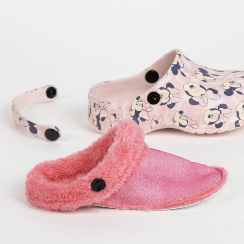 Cerdá Kids Disney Para Niñas|Calzado Kids^Zapatillas de Casa Zueco Borreguillo Minnie
