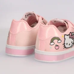 Outlet Zapatillas de Lona Hello Kitty con Luces y Suela de PVC Disney Para Niñas|Calzado Kids