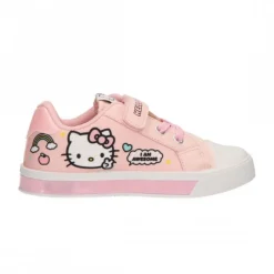 Outlet Zapatillas de Lona Hello Kitty con Luces y Suela de PVC Disney Para Niñas|Calzado Kids