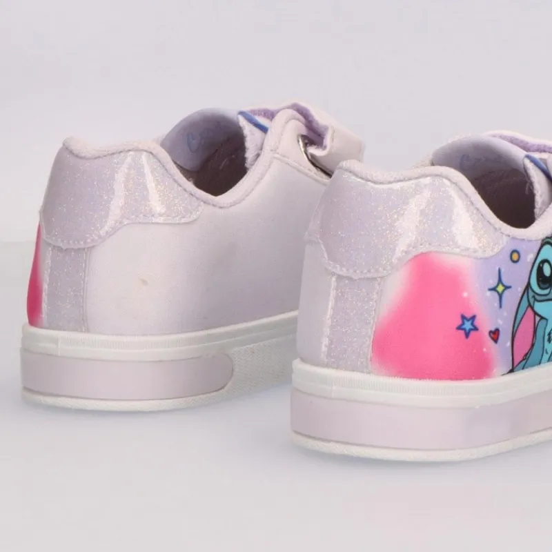Clearance Zapatillas de Loneta con Luces de Stitch Disney Para Niñas|Calzado Kids