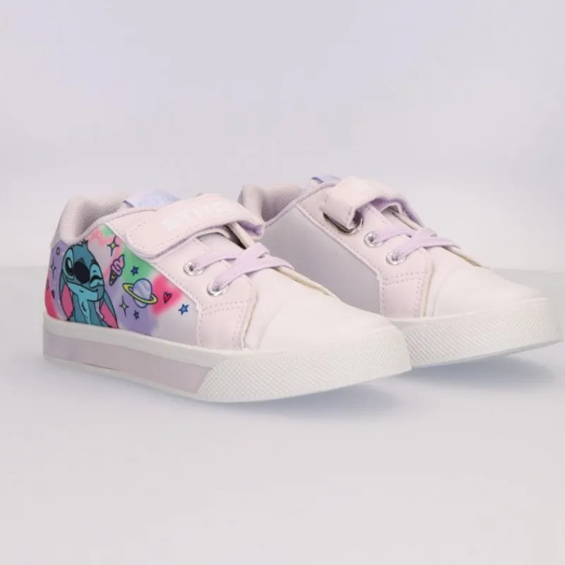 Clearance Zapatillas de Loneta con Luces de Stitch Disney Para Niñas|Calzado Kids