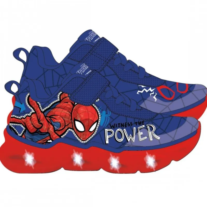 Niños Cerdá Kids Marvel Y Dc Para Niños|Calzado Kids^Zapatillas de Spiderman con Luces y Suela EVA Ligera para Niños