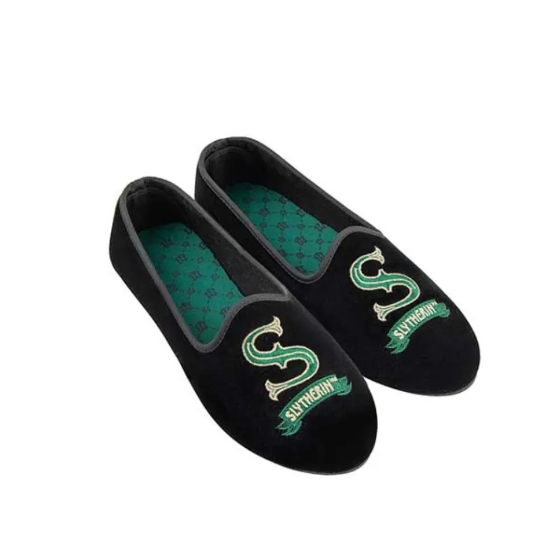 Otros Fabricantes Slytherin^Zapatillas Deluxe Slytherin de Harry Potter con Licencia Oficial