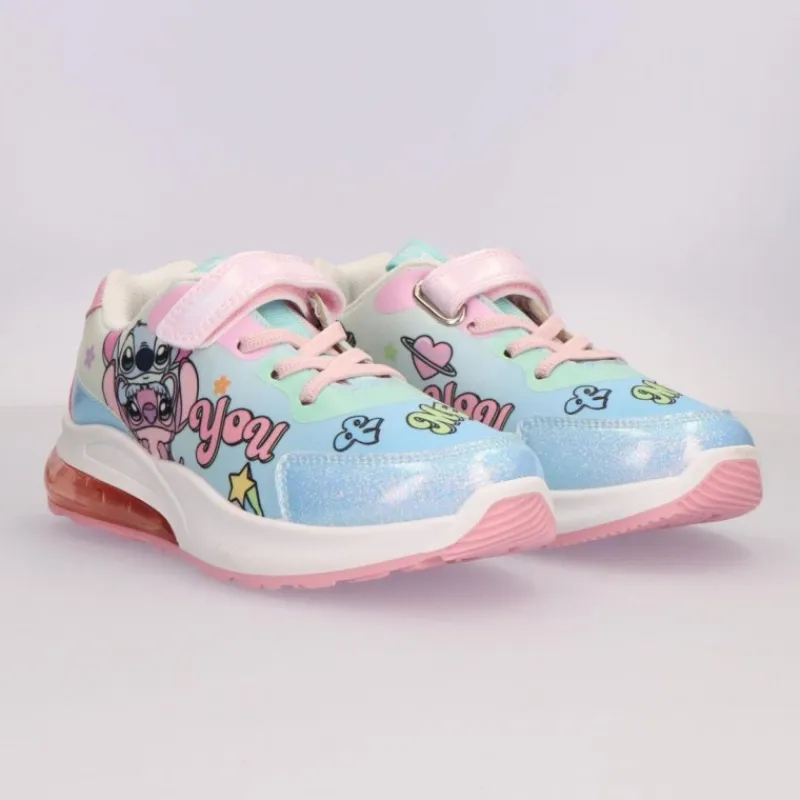 Clearance Zapatillas Deportivas con Luces de Stitch Tallas 25-32 Disney Para Niñas|Calzado Kids