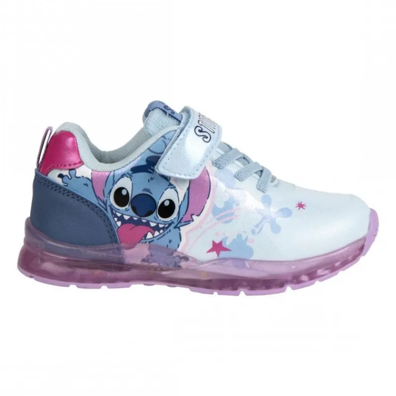 Outlet Zapatillas Infantiles con Luces de Stitch - Tallas 25 a 32 Disney Para Niñas|Calzado Kids